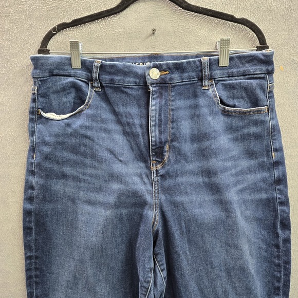 American Eagle Outfitters Women Jeans 16 REGULAR Blue Denim Jegging Curvy - Picture 6 of 10